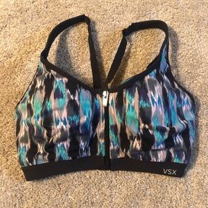 Victoria Secret Blue Patterned Sports Bra